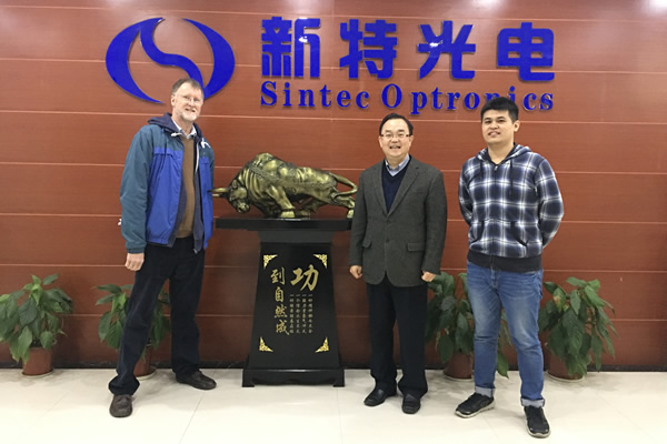 英國Laser Control公司技術總監訪問新特光電